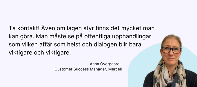 Anna Övergaard, customer success manager, mercell
